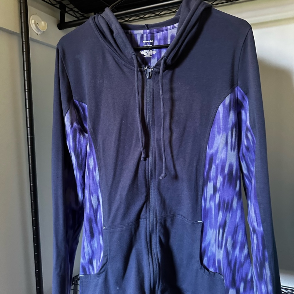 Marika Purple and Black Hooded Jacket